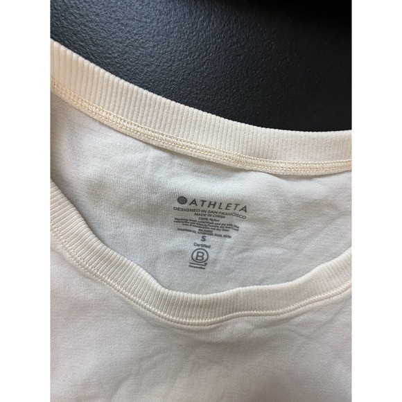 Athleta Small Mineral Wash Crop Sleeveless Crew Neck Ombre Athletic Tank Top EA1 - Picture 4 of 7